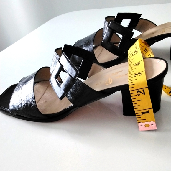 Concetta Pane genuine leather mules handmade in Sorento Italy, black - Picture 10 of 10